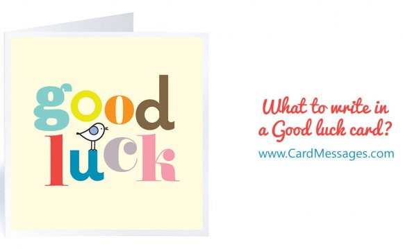 Good luck greeting card messages
